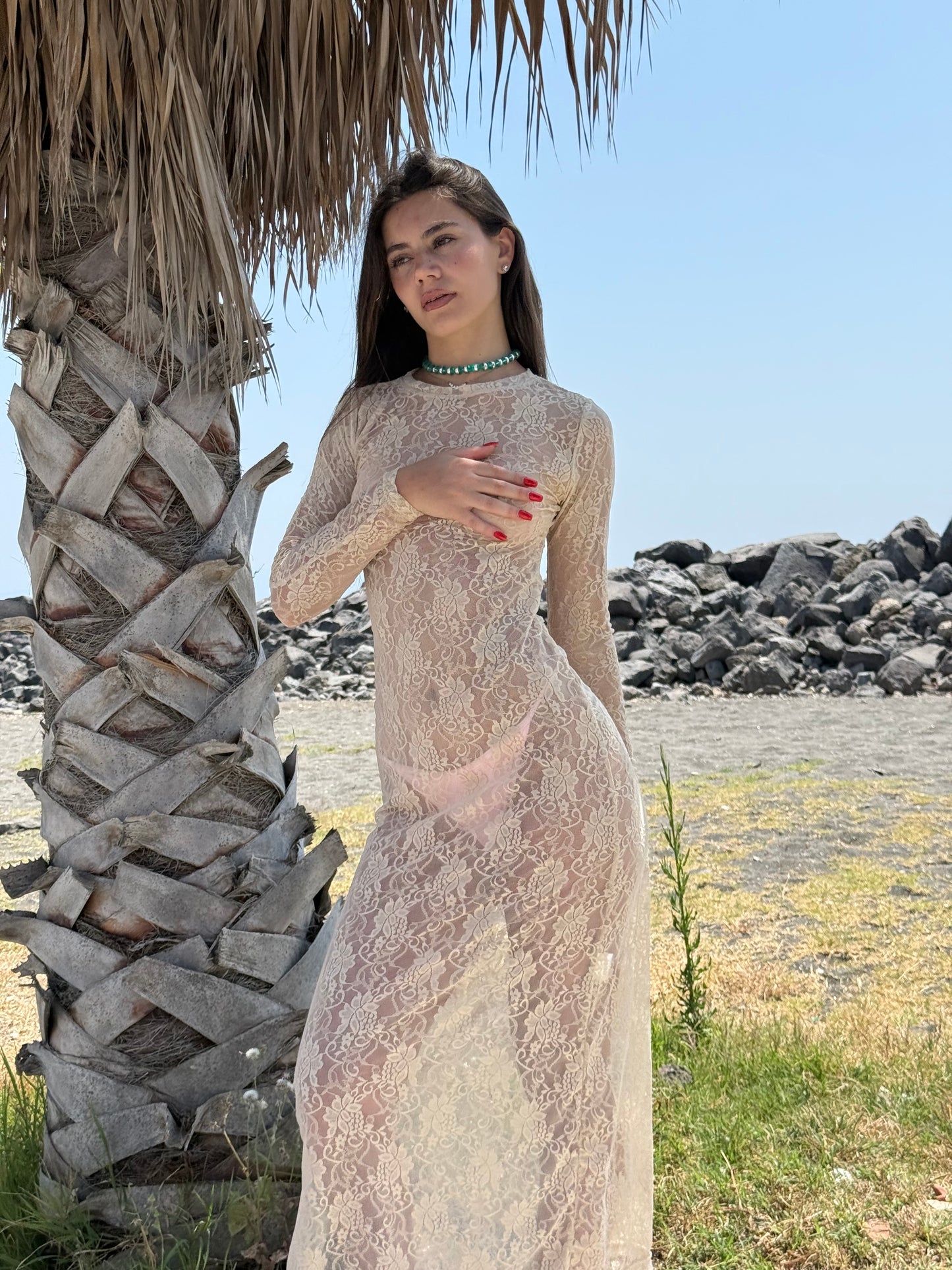Dress Zenda Beige