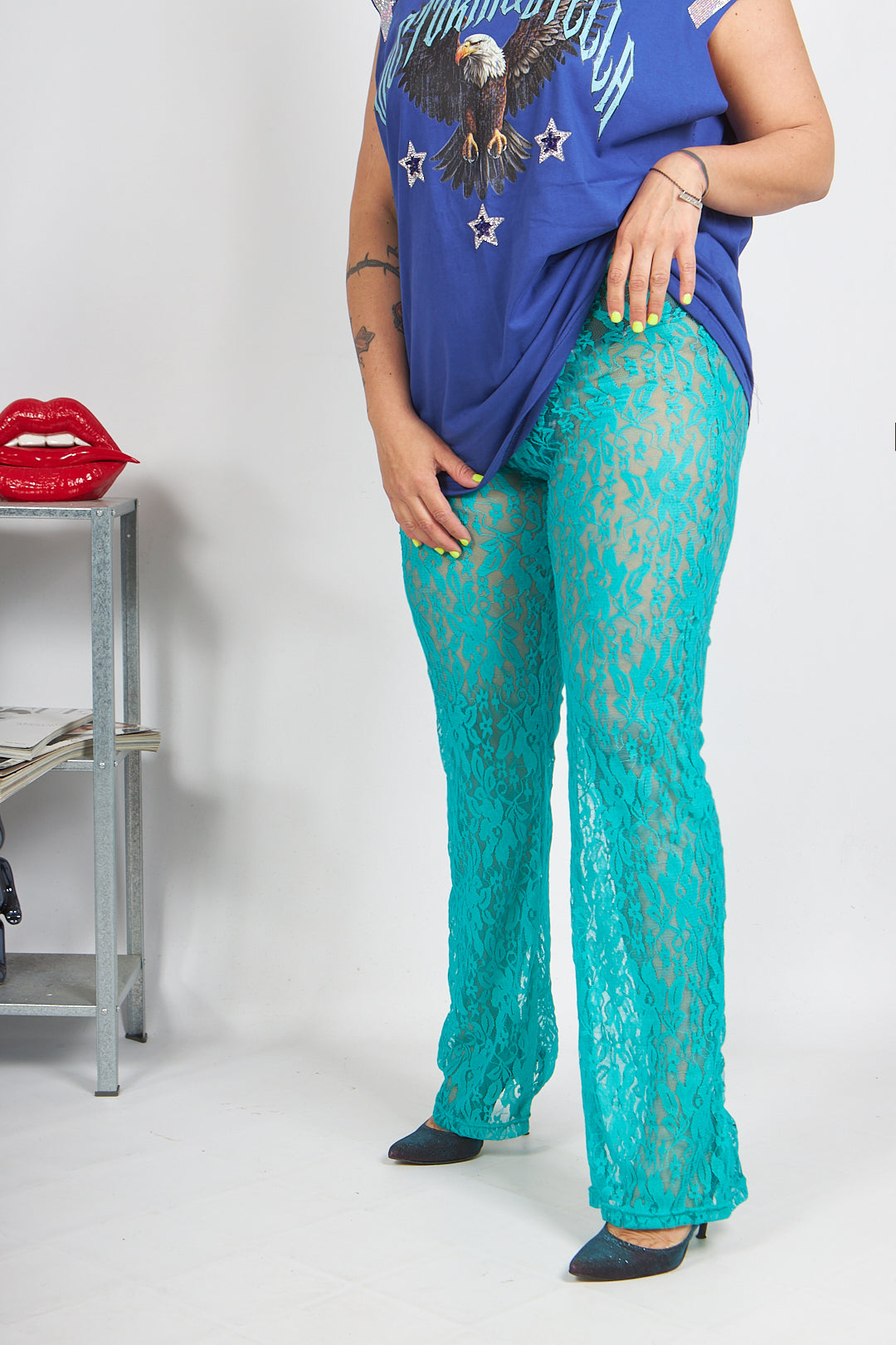 Pants in pizzo