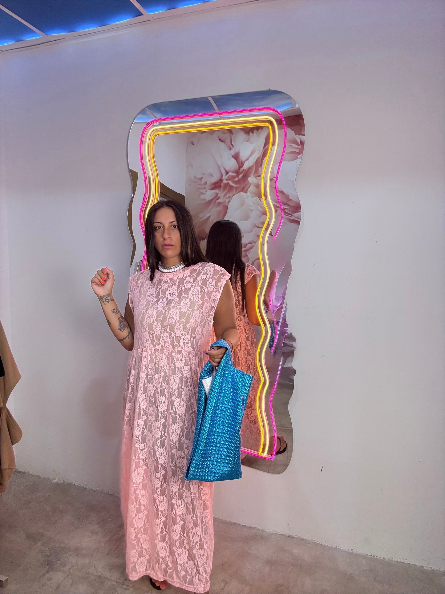Dress Merletto Rosa