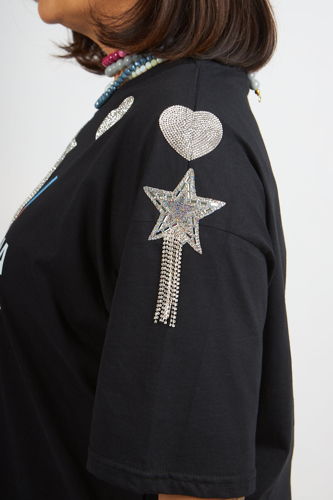 T-shirt Lovely nera