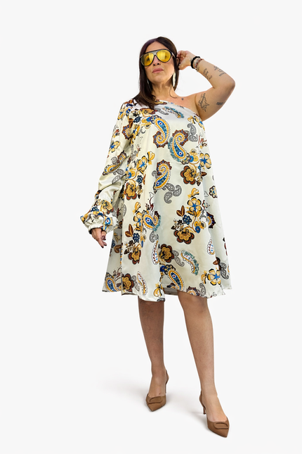 Abito “Luce Boho Paisley” con Strass Interni