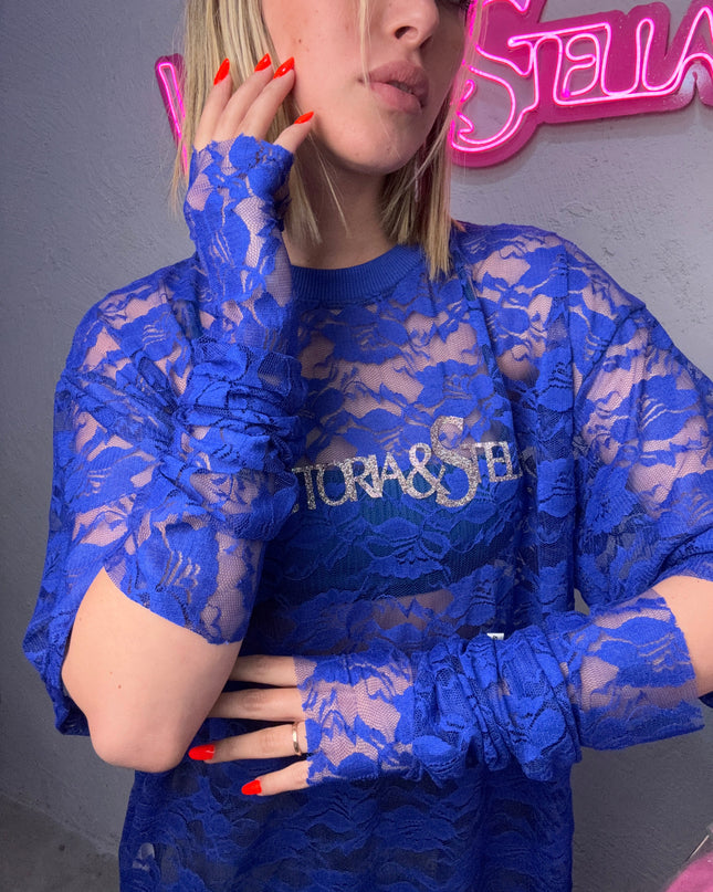 COMBO IN PIZZO T-shirt+Guanti