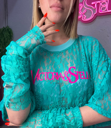 COMBO IN PIZZO T-shirt+Guanti