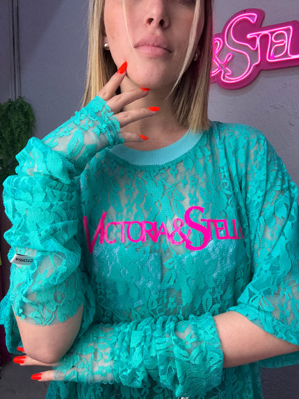 COMBO IN PIZZO T-shirt+Guanti