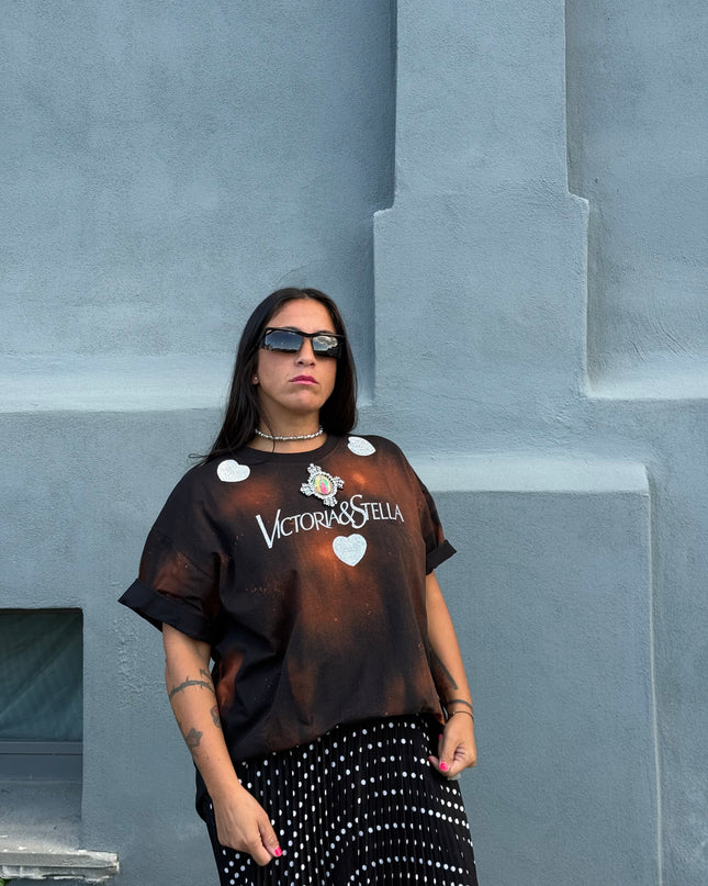 T-Shirt tiè-dey Love