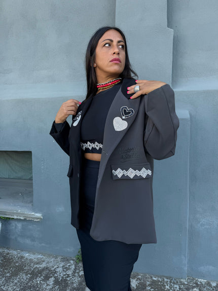 Giacca Heart Bicolore