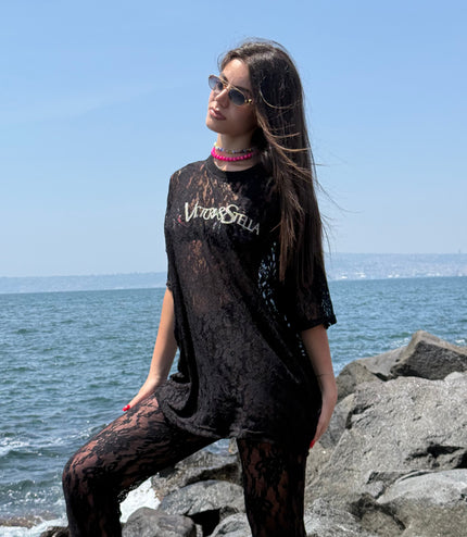 Coordinato in Pizzo nero