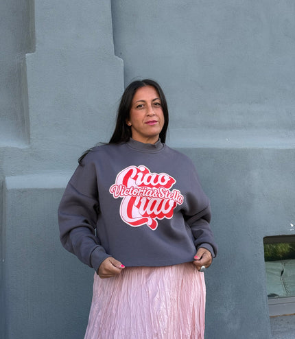 Felpa Crop Ciao Ciao Vs