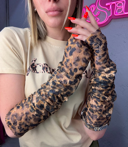 COMBO LEOPARDATO T-shirt +Guanti