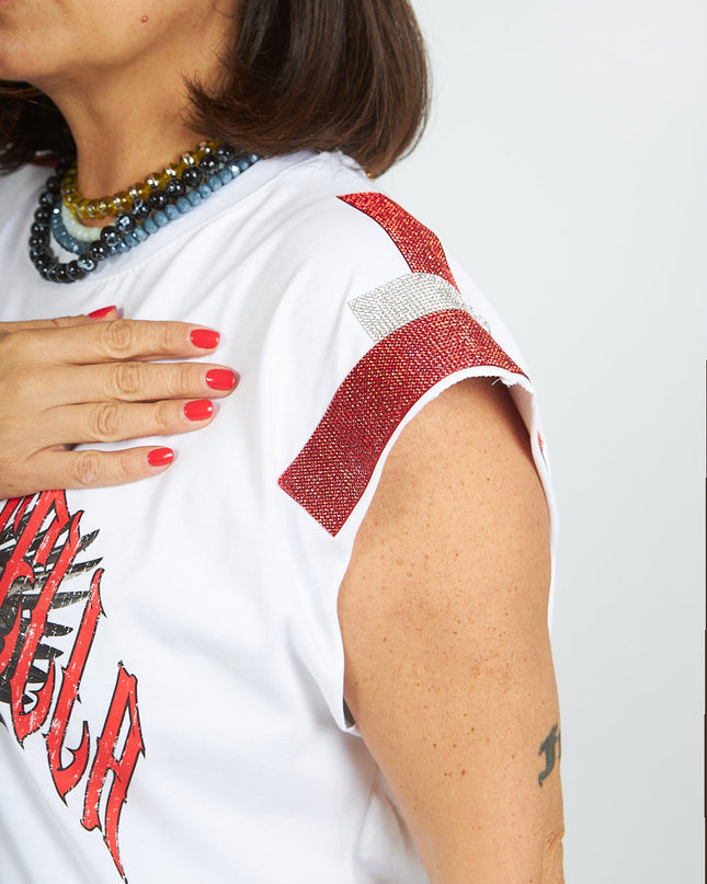 T-shirt Eagle con applicazioni