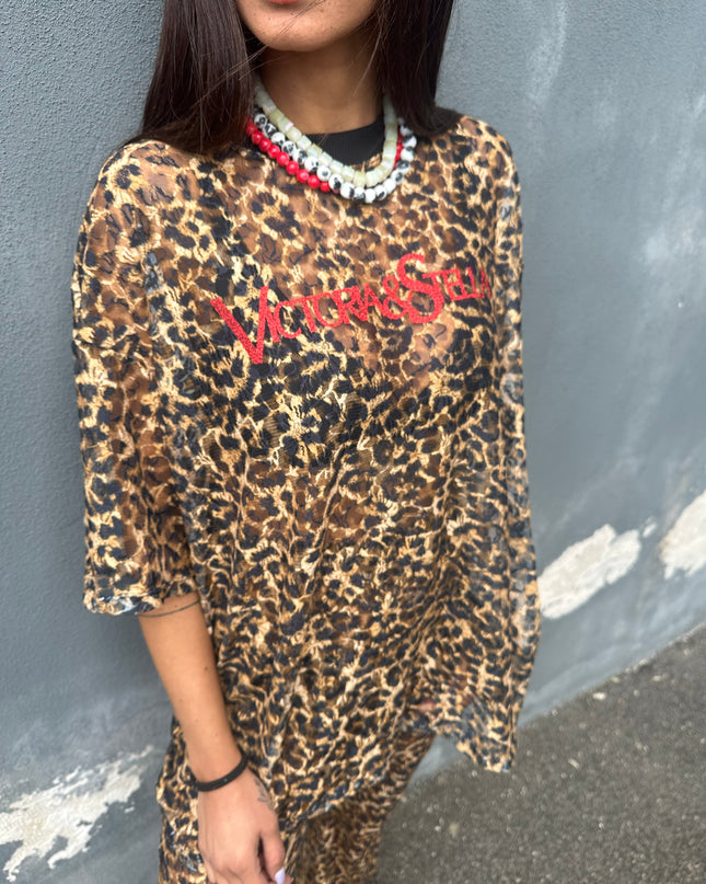 Coordinato In Pizzo leopardato