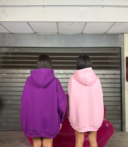 Felpa con lacci glitter