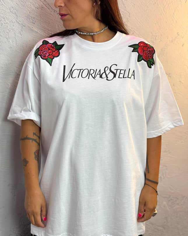 T-shirt Rosè Bianca