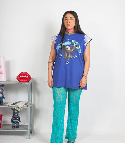 T-shirt Eagle con applicazioni