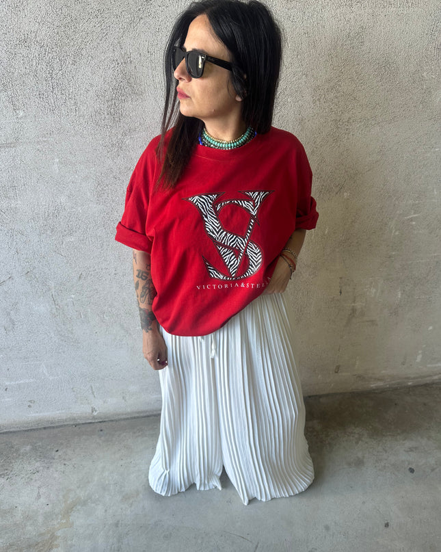 Coordinato white&red