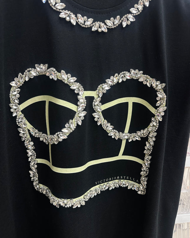 Bustier Crystal Tee