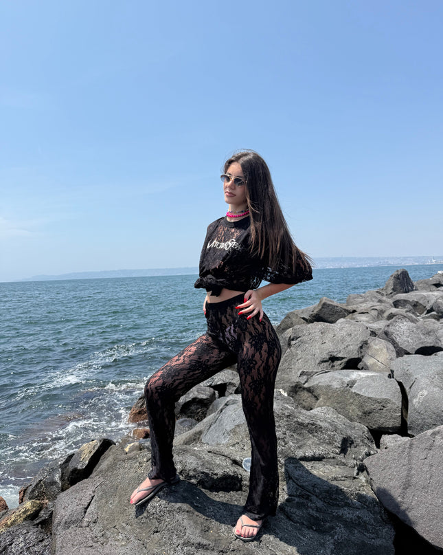 Coordinato in Pizzo nero