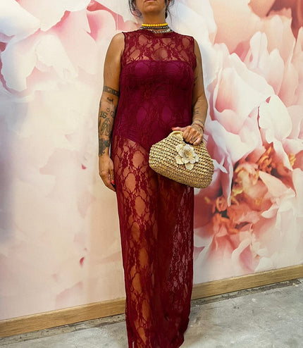 Dress pizzo Giromanica Bordò