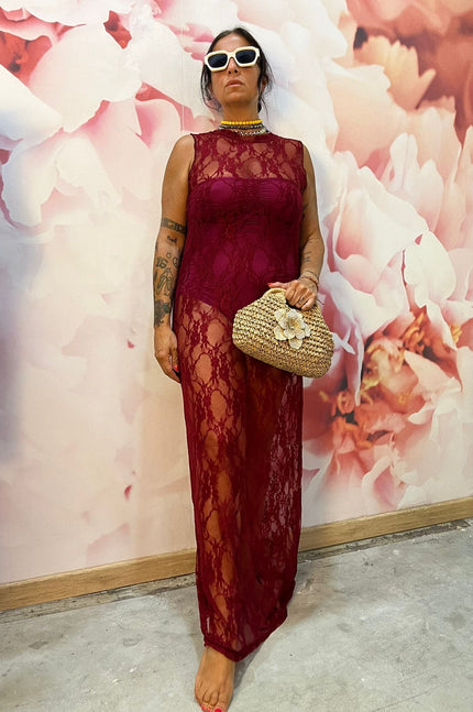 Dress pizzo Giromanica Bordò