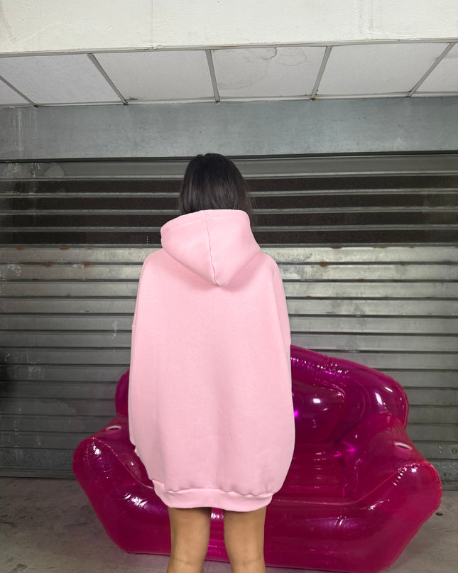 Felpa con lacci glitter