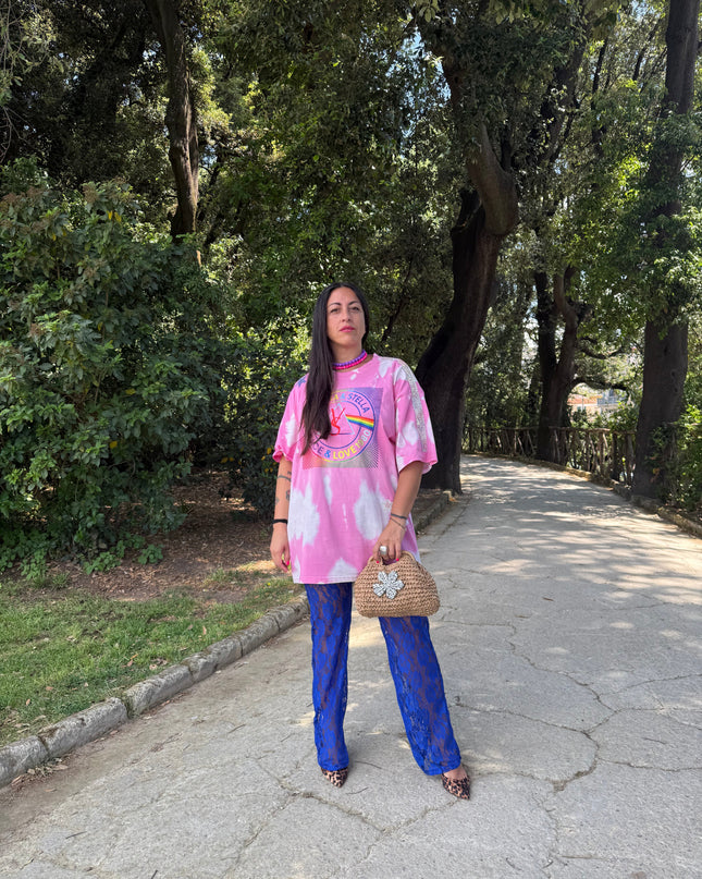 T-shirt Tie-Day Peace&Love