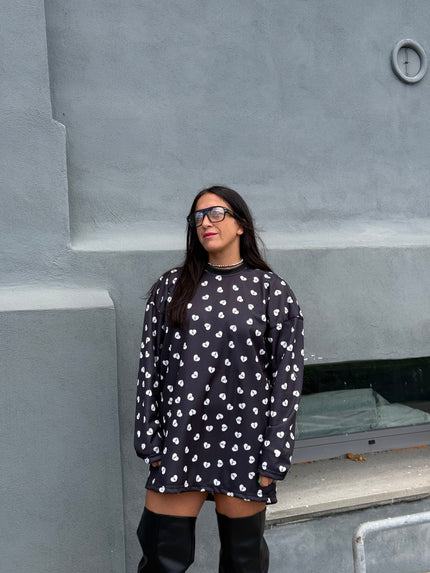 T-shirt Over Acetata Cuoricino