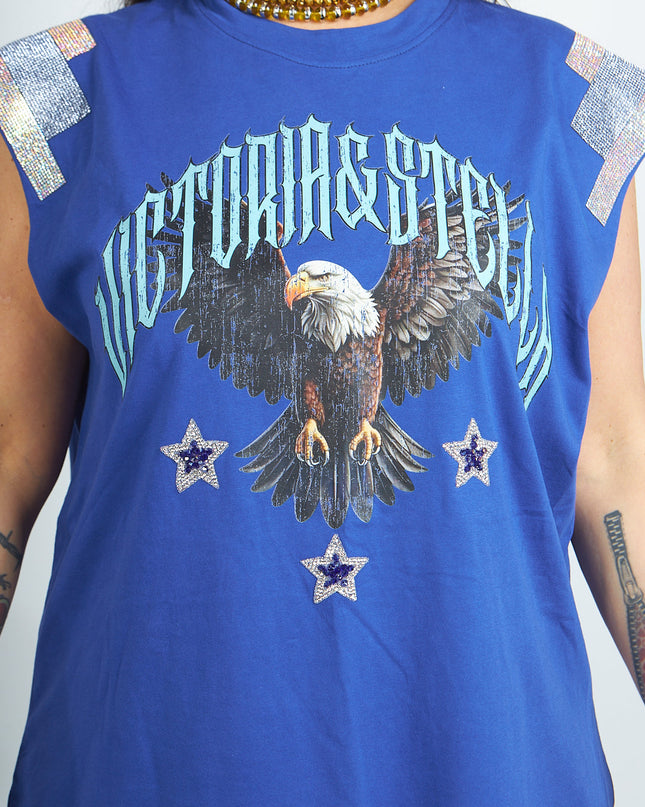 T-shirt Eagle con applicazioni