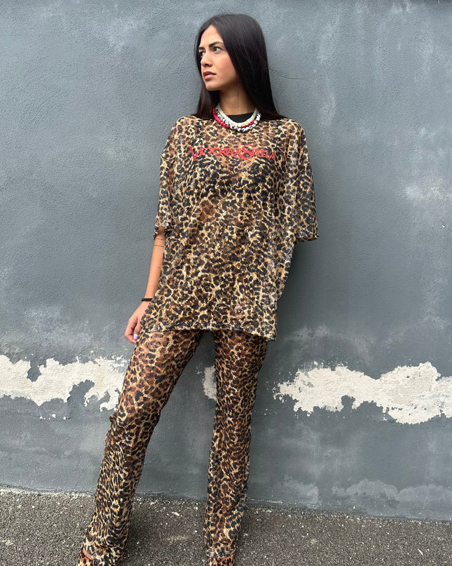 Coordinato In Pizzo leopardato