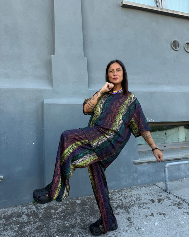 Coordinato Pitone con pantalone