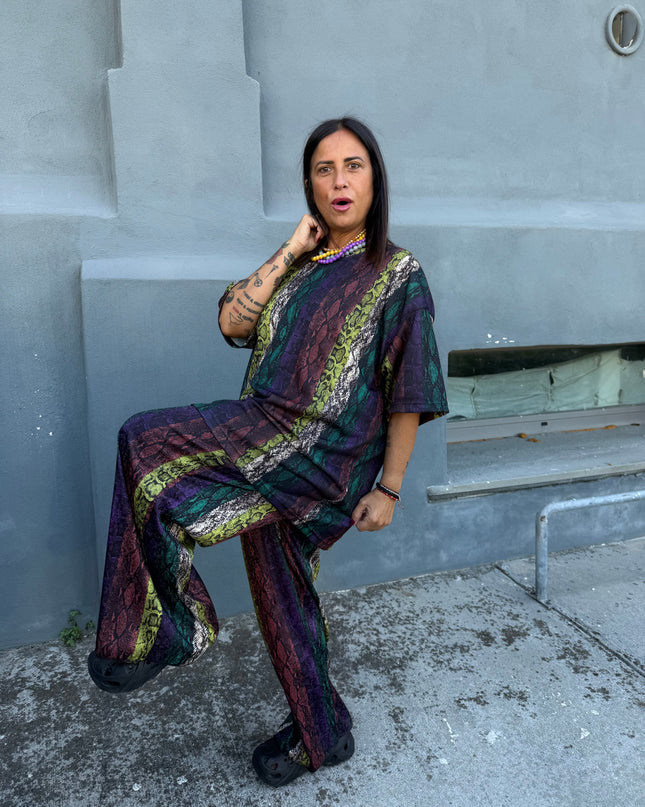 Coordinato Pitone con pantalone