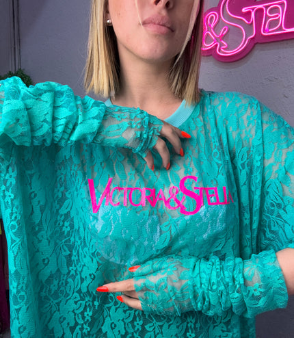 COMBO IN PIZZO T-shirt+Guanti