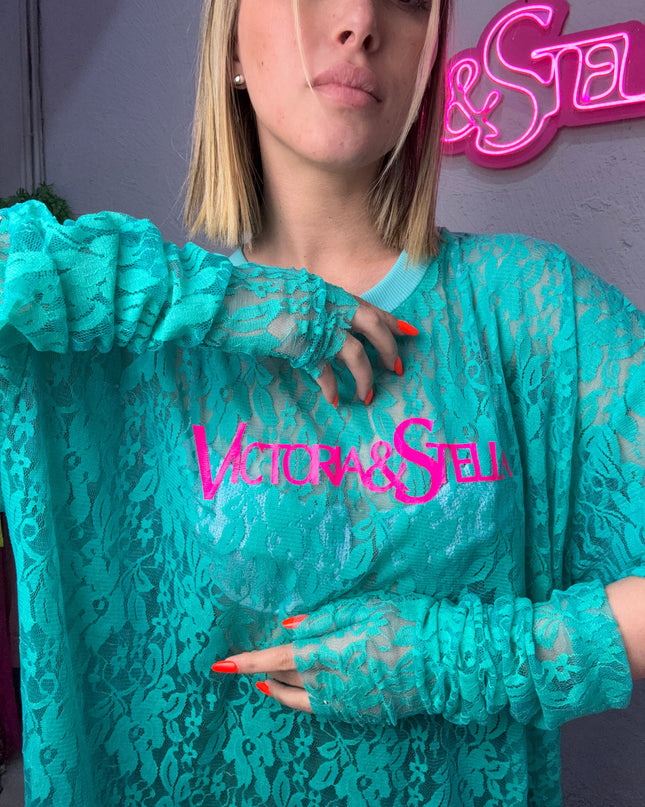 COMBO IN PIZZO T-shirt+Guanti