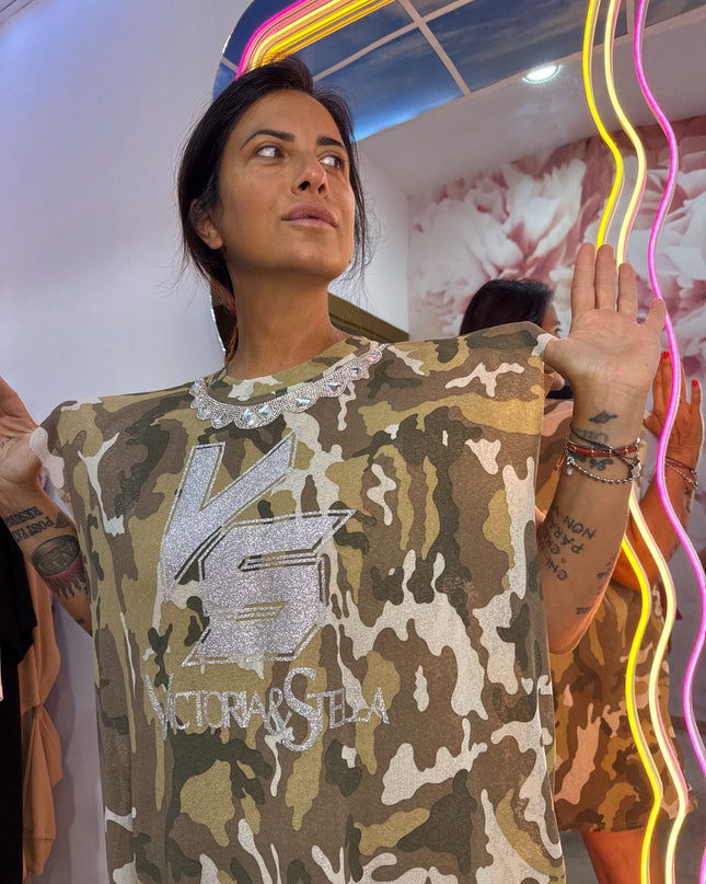 T-shirt camouflage Chiaro