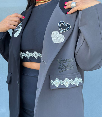 Giacca Heart Bicolore