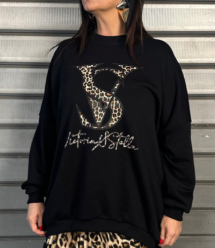 Felpa logo Leopard