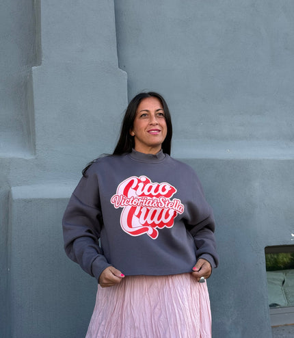 Felpa Crop Ciao Ciao Vs