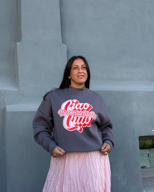 Felpa Crop Ciao Ciao Vs