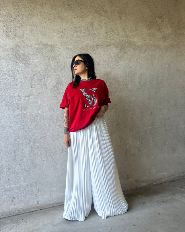 Coordinato white&red