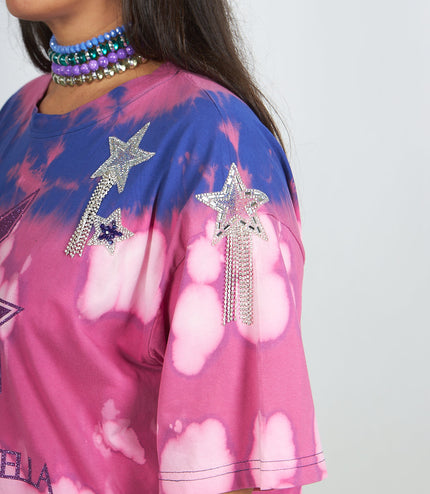 T-shirt Linda con applicazioni