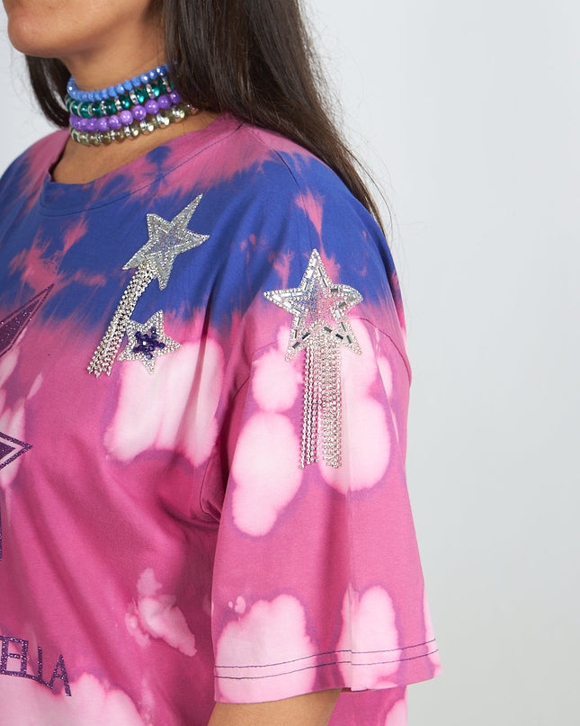 T-shirt Linda con applicazioni