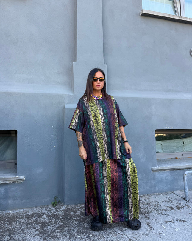 Coordinato Pitone con gonna