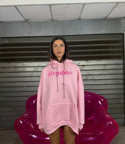 Felpa con lacci glitter