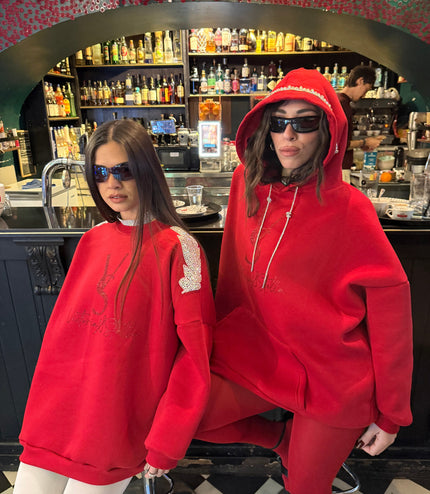 Felpa Noël Red Girocollo