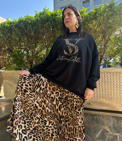 Felpa logo Leopard