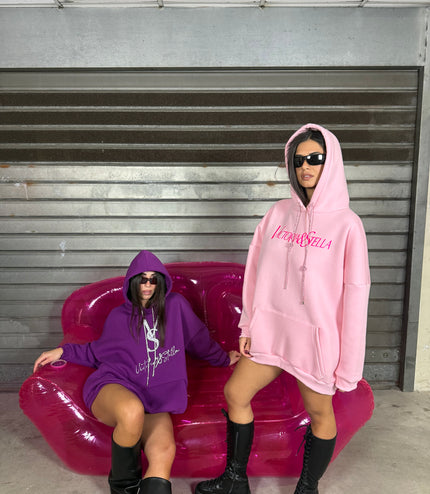 Felpa con lacci glitter