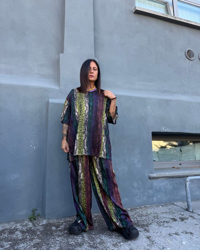 Coordinato Pitone con pantalone