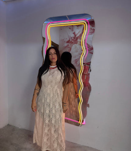 Dress Merletto Beige