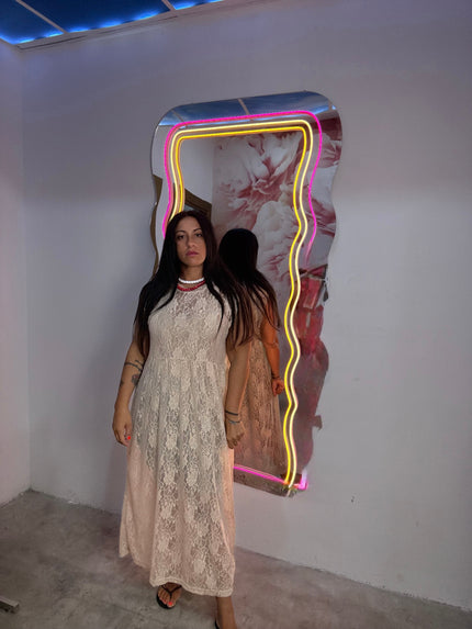 Dress Merletto Beige