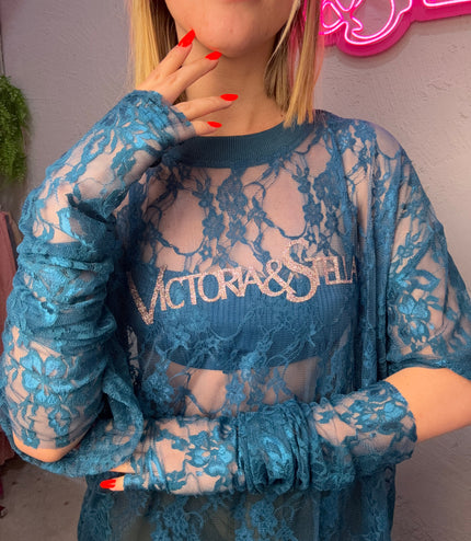 COMBO IN PIZZO T-shirt+Guanti