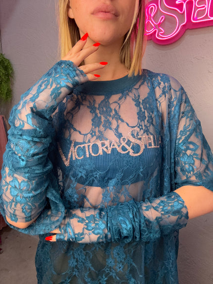 COMBO IN PIZZO T-shirt+Guanti